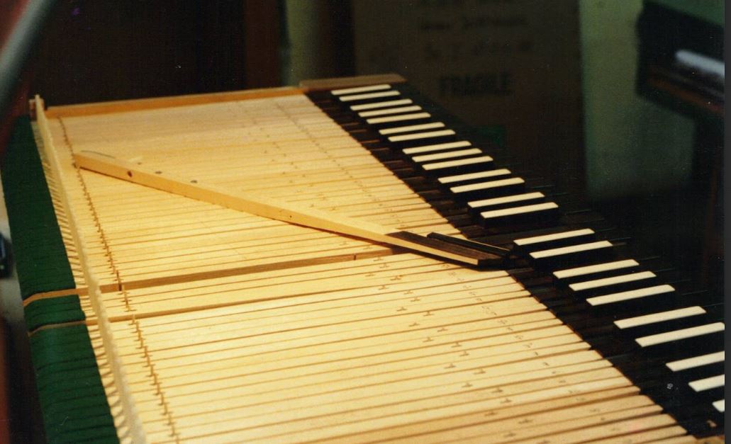 Close-up of the keyboard